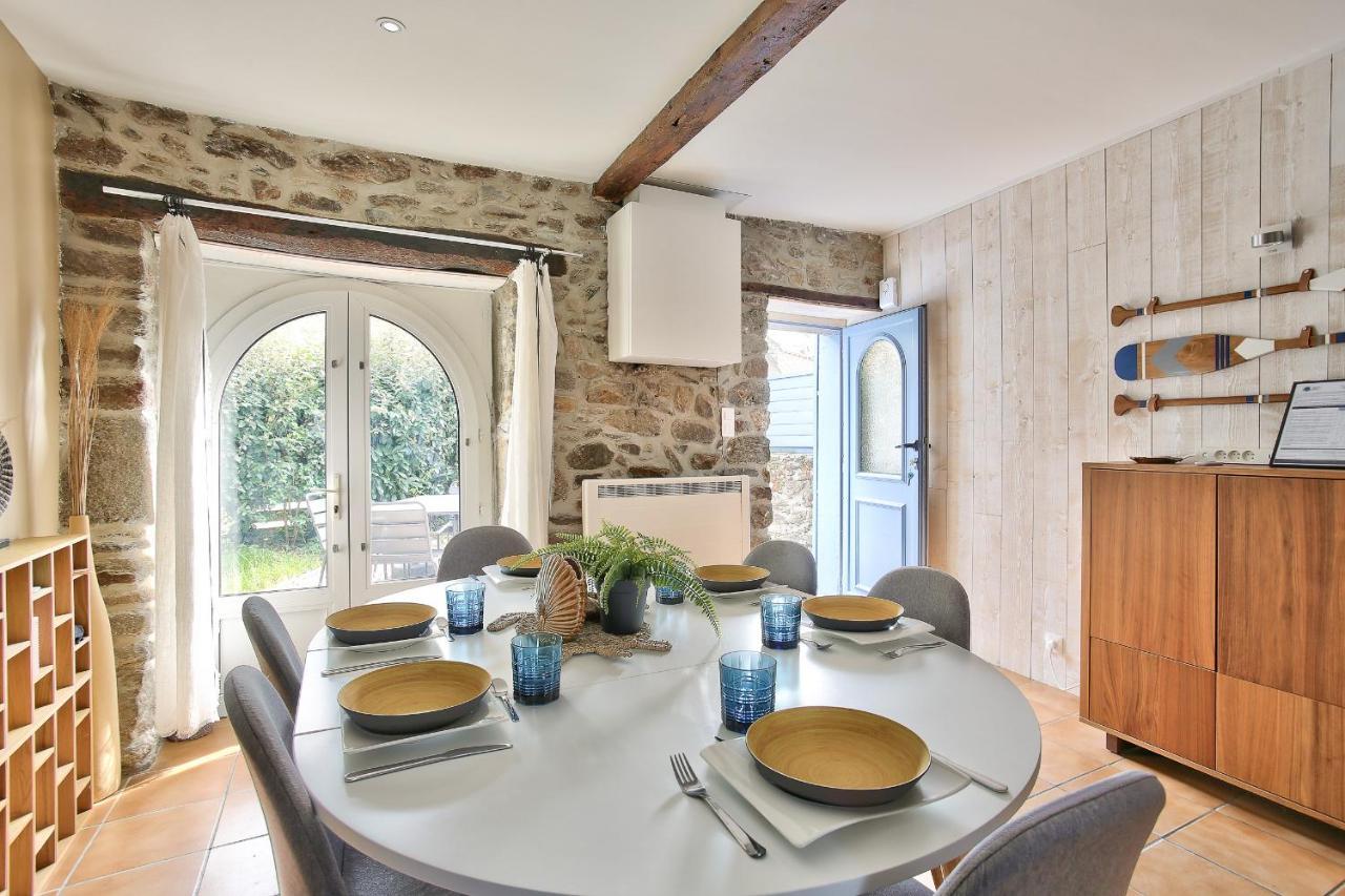 600M Plage Saint-Suliac- Maison Bretonne Pour 4 Exteriör bild