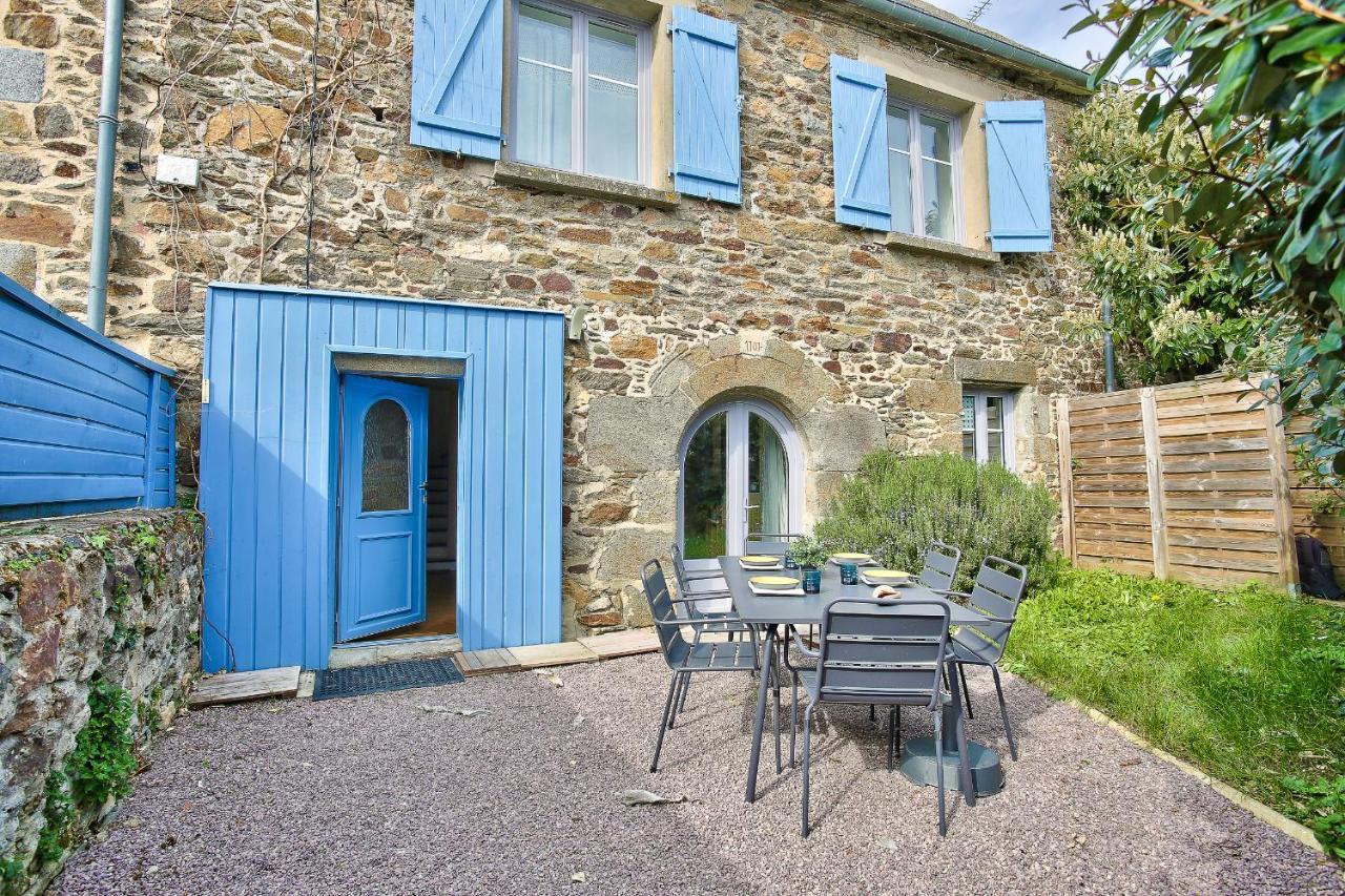 600M Plage Saint-Suliac- Maison Bretonne Pour 4 Exteriör bild